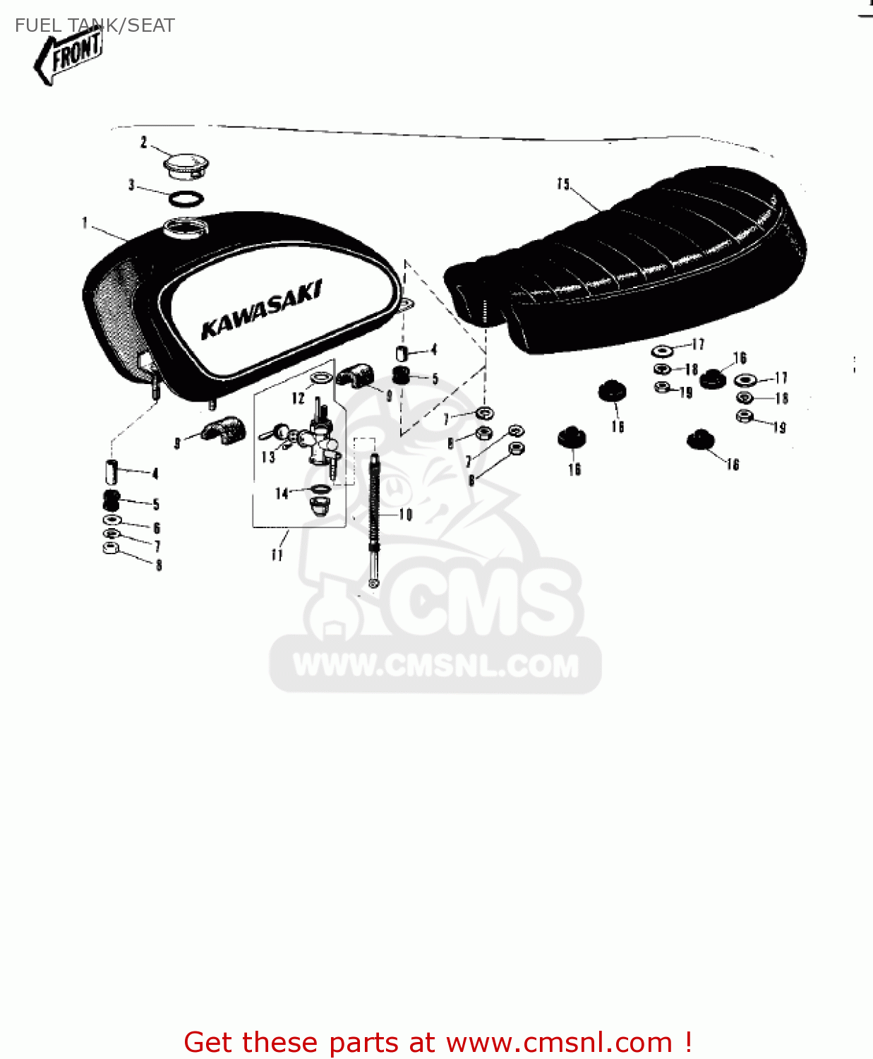 FUEL TANK/SEAT G31MA CENTURION 1971