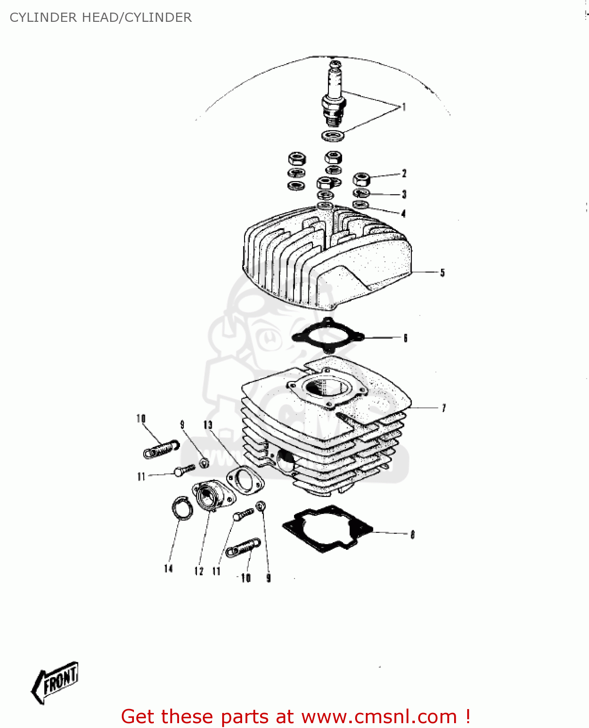 CYLINDER HEAD/CYLINDER G31MA CENTURION 1971