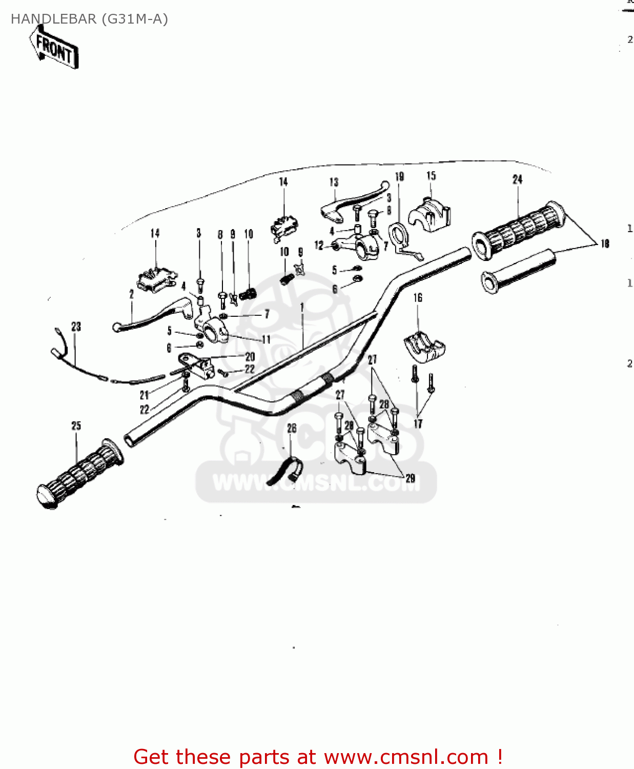 HANDLEBAR (G31M-A) G31MA CENTURION 1971