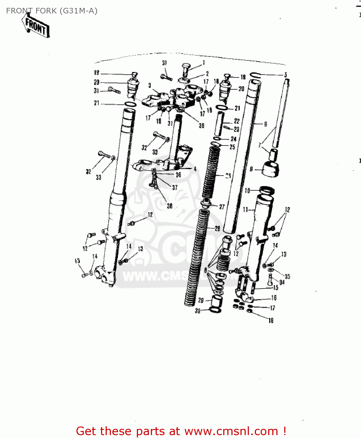 FRONT FORK (G31M-A) G31MA CENTURION 1971