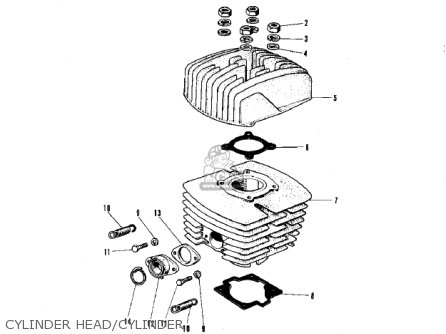 CYLINDER HEAD/CYLINDER - G31MA CENTURION 1971