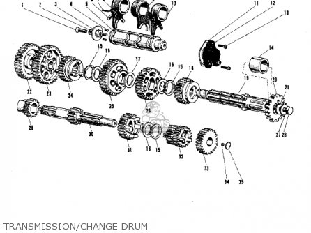 TRANSMISSION/CHANGE DRUM - G31MA CENTURION 1971