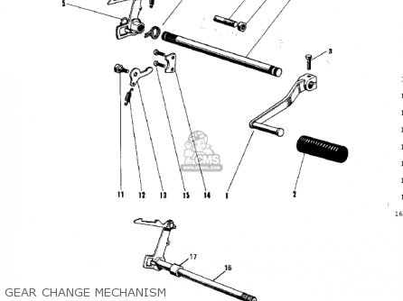 GEAR CHANGE MECHANISM - G31MA CENTURION 1971