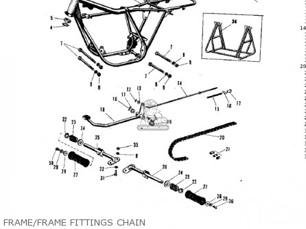 FRAME/FRAME FITTINGS CHAIN - G31MA CENTURION 1971
