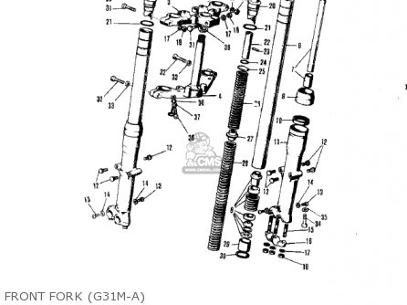 FRONT FORK (G31M-A) - G31MA CENTURION 1971