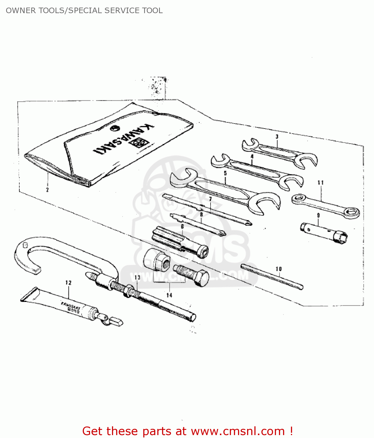 OWNER TOOLS/SPECIAL SERVICE TOOL G3SS 1969 USA CANADA
