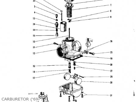 CARBURETOR ('69-'73) - G3SS 1969 USA CANADA
