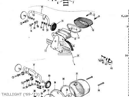 TAILLIGHT ('69-'73) - G3SS 1969 USA CANADA