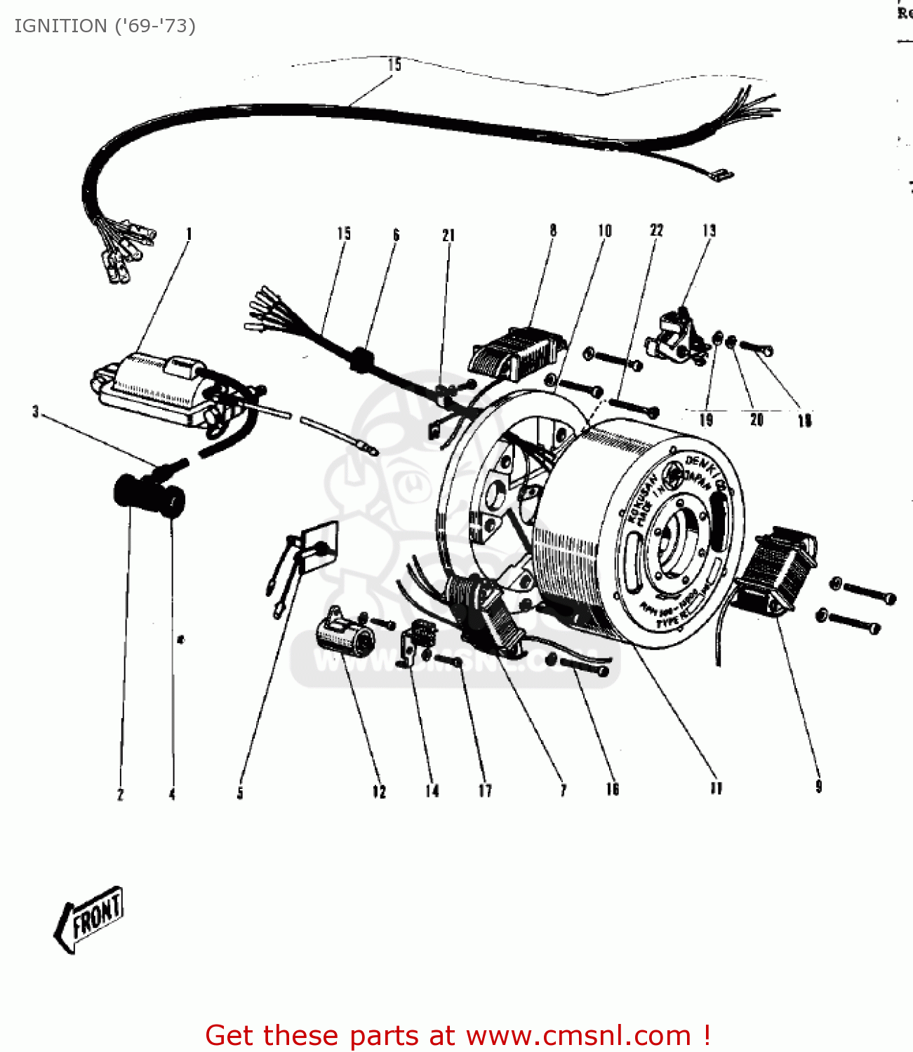 IGNITION ('69-'73) G3SS 1970 USA CANADA