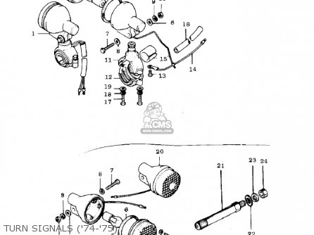 TURN SIGNALS ('74-'75) - G3SS 1970 USA CANADA