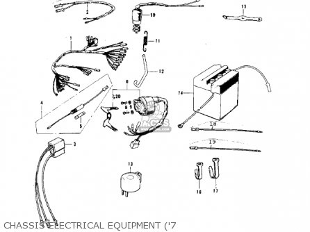 CHASSIS ELECTRICAL EQUIPMENT ('7 - G3SSA 1971 USA CANADA