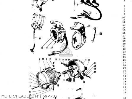 METER/HEADLIGHT ('69-'73) - G3SSA 1971 USA CANADA