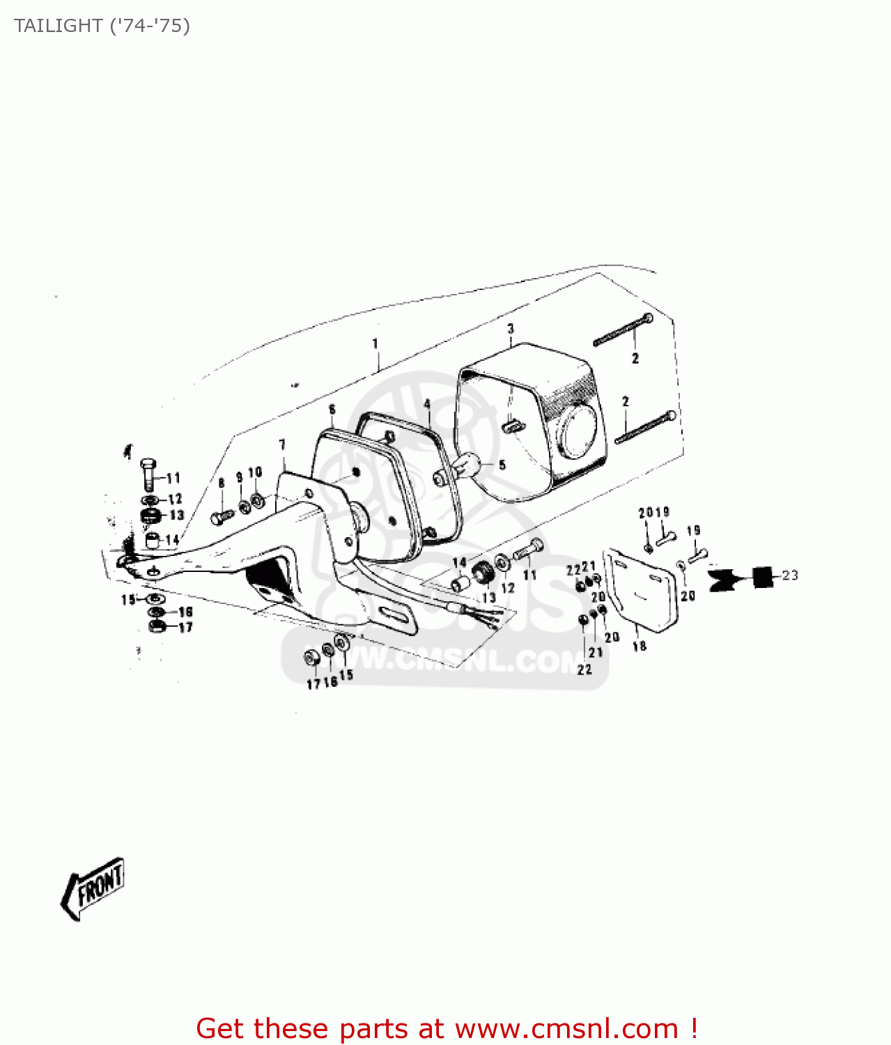 TAILIGHT ('74-'75) G3SSB 1972 USA CANADA