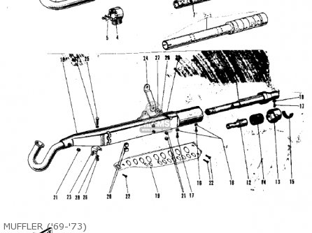 MUFFLER ('69-'73) - G3SSB 1972 USA CANADA