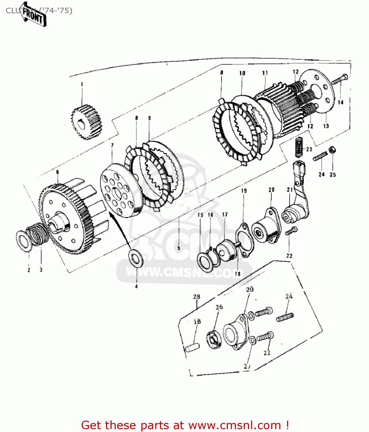 CLUTCH ('74-'75) G3SSC 1973 USA CANADA
