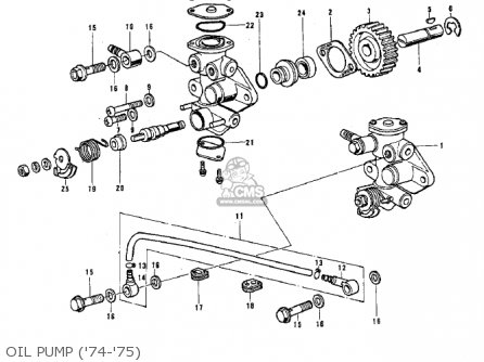 OIL PUMP ('74-'75) - G3SSC 1973 USA CANADA