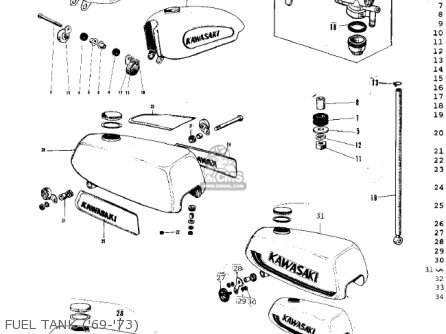 FUEL TANK ('69-'73) - G3SSC 1973 USA CANADA