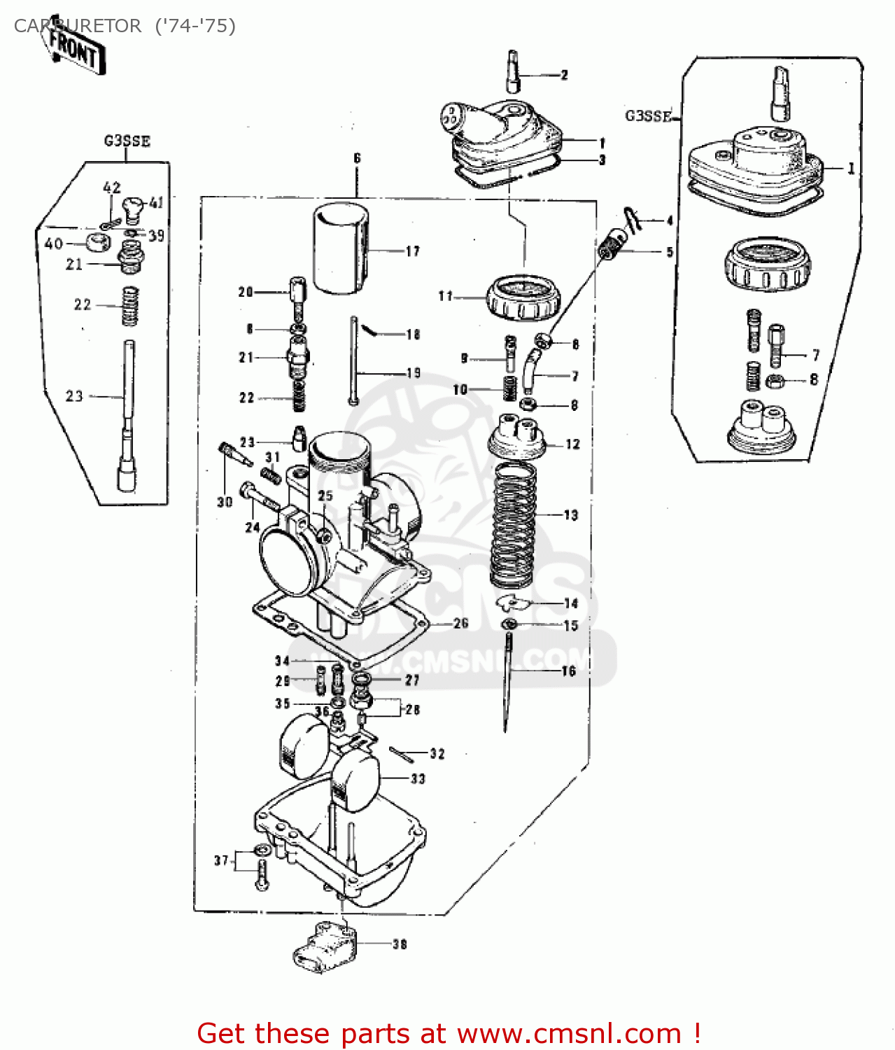 CARBURETOR  ('74-'75) G3SSD 1974 USA CANADA