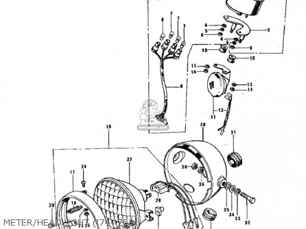 METER/HEADLIGHT ('74-'75) - G3SSD 1974 USA CANADA