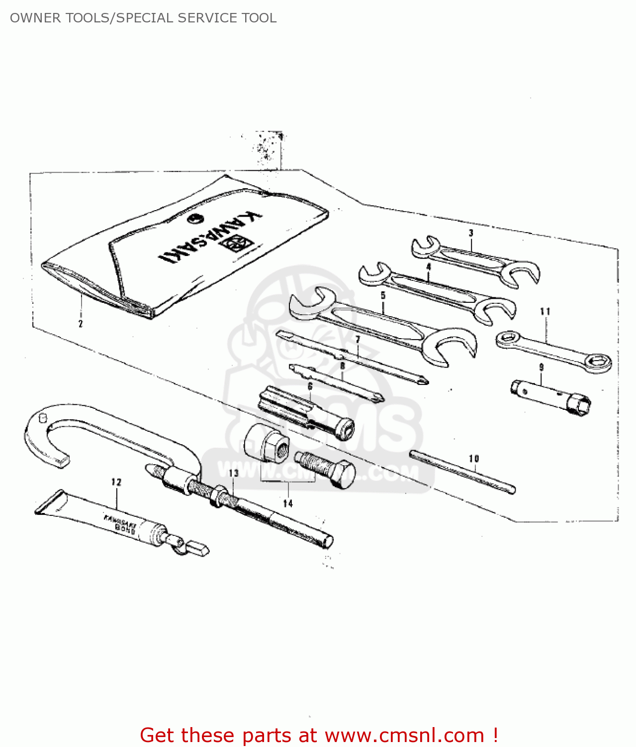 OWNER TOOLS/SPECIAL SERVICE TOOL G3TR BUSHMASTER 1969 USA CANADA
