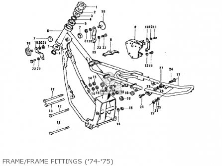 FRAME/FRAME FITTINGS ('74-'75) - G3TR BUSHMASTER 1969 USA CANADA