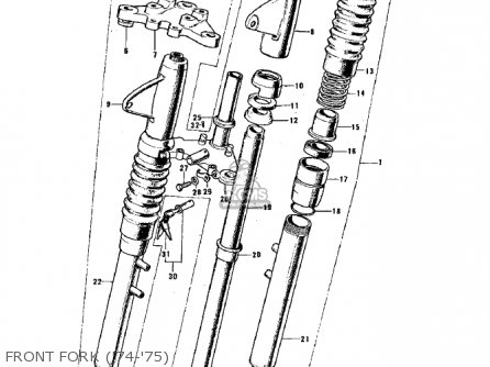 FRONT FORK ('74-'75) - G3TR BUSHMASTER 1969 USA CANADA