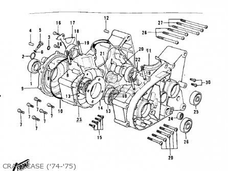 CRANKCASE ('74-'75) - G3TR BUSHMASTER 1969 USA CANADA