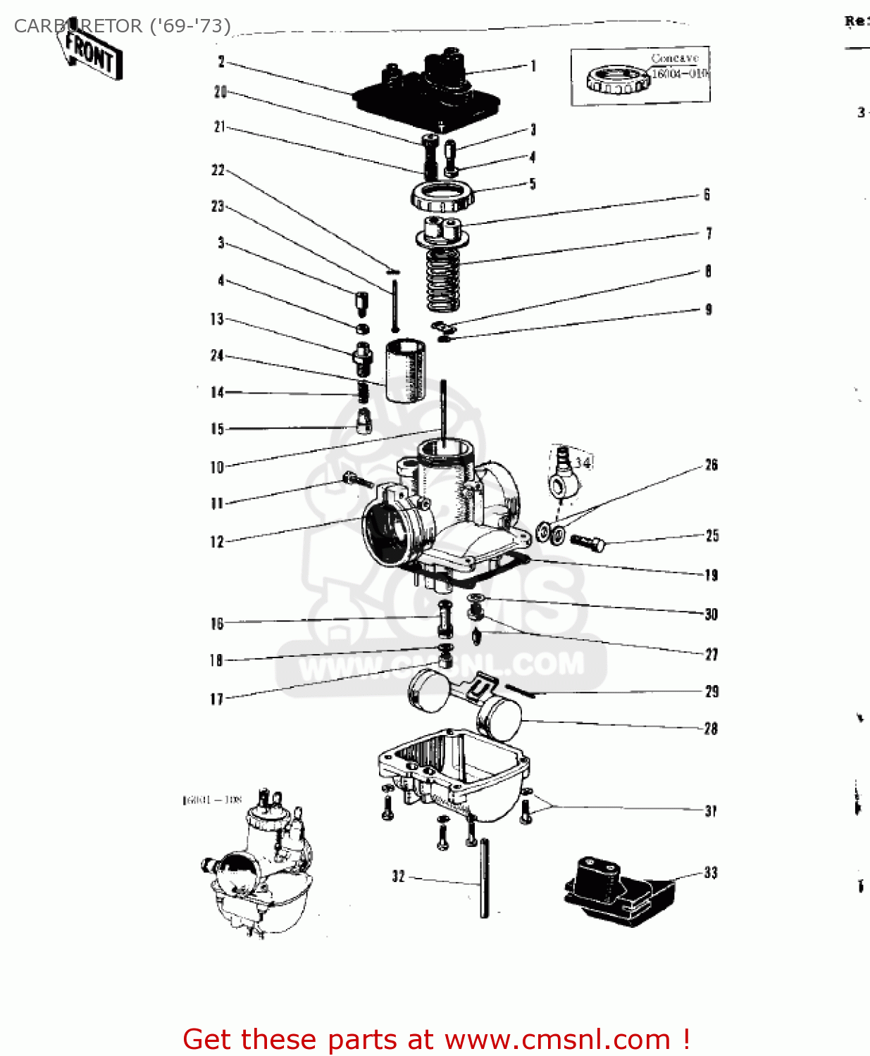 CARBURETOR ('69-'73) G3TR BUSHMASTER 1970 USA