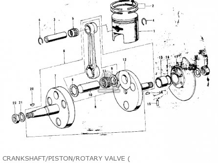 CRANKSHAFT/PISTON/ROTARY VALVE ( - G3TR BUSHMASTER 1970 USA