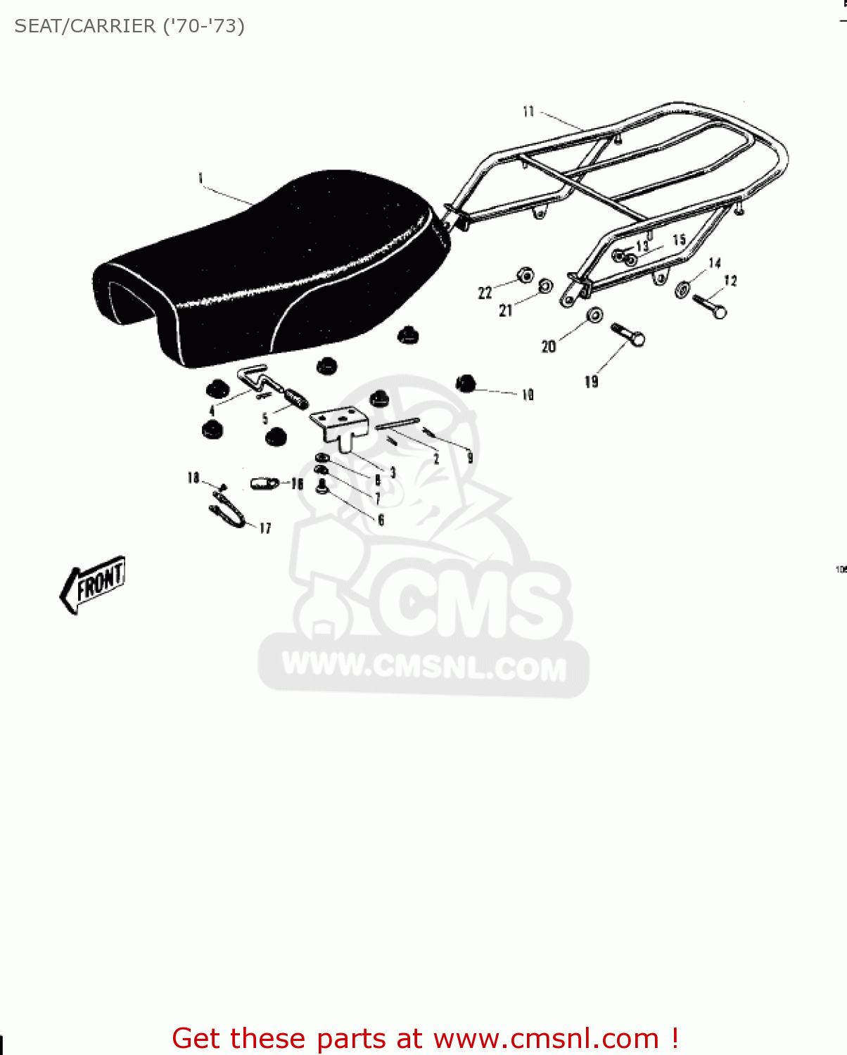 SEAT/CARRIER ('70-'73) G4TR TRAILBOSS 1970 USA CANADA / MPH