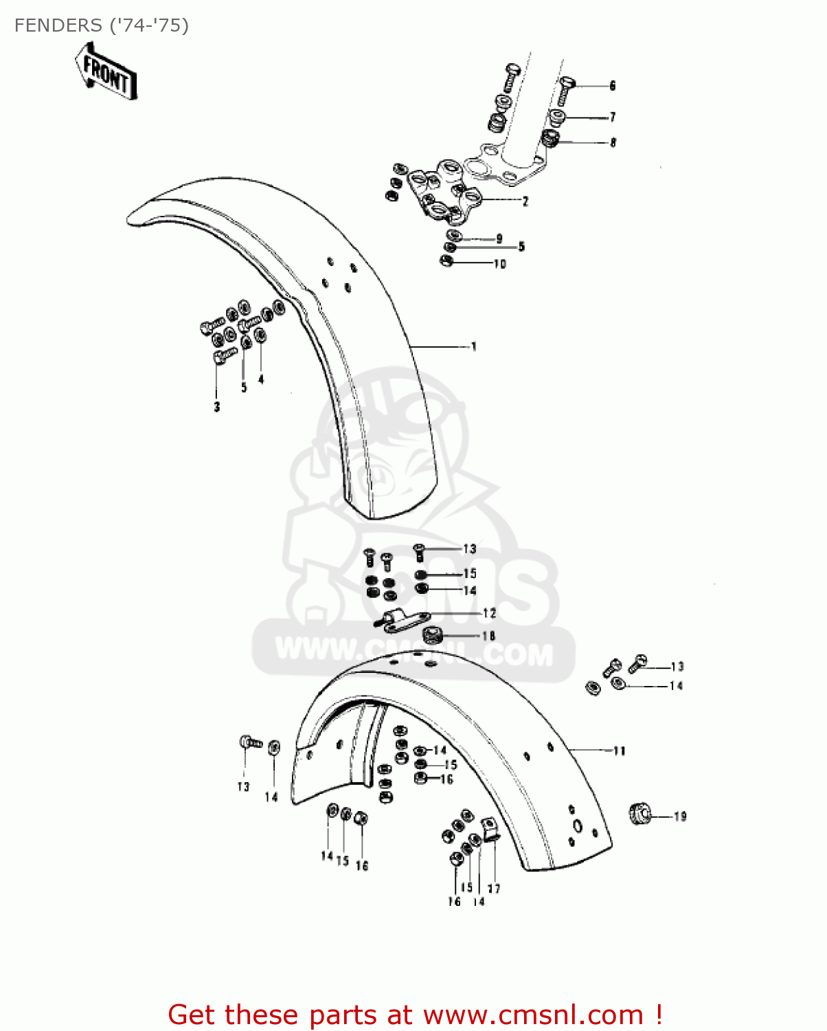 FENDERS ('74-'75) G4TR TRAILBOSS 1970 USA CANADA / MPH