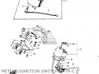 METERS/IGNITION SWITCH G4TR-C (' - G4TR TRAILBOSS 1970 USA CANADA / MPH