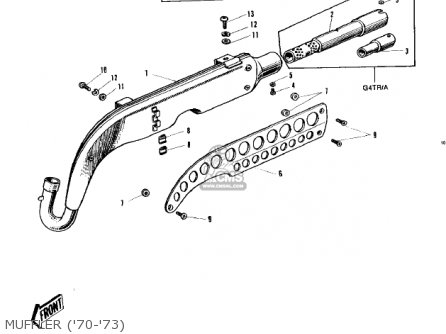 MUFFLER ('70-'73) - G4TRA 1971 USA CANADA