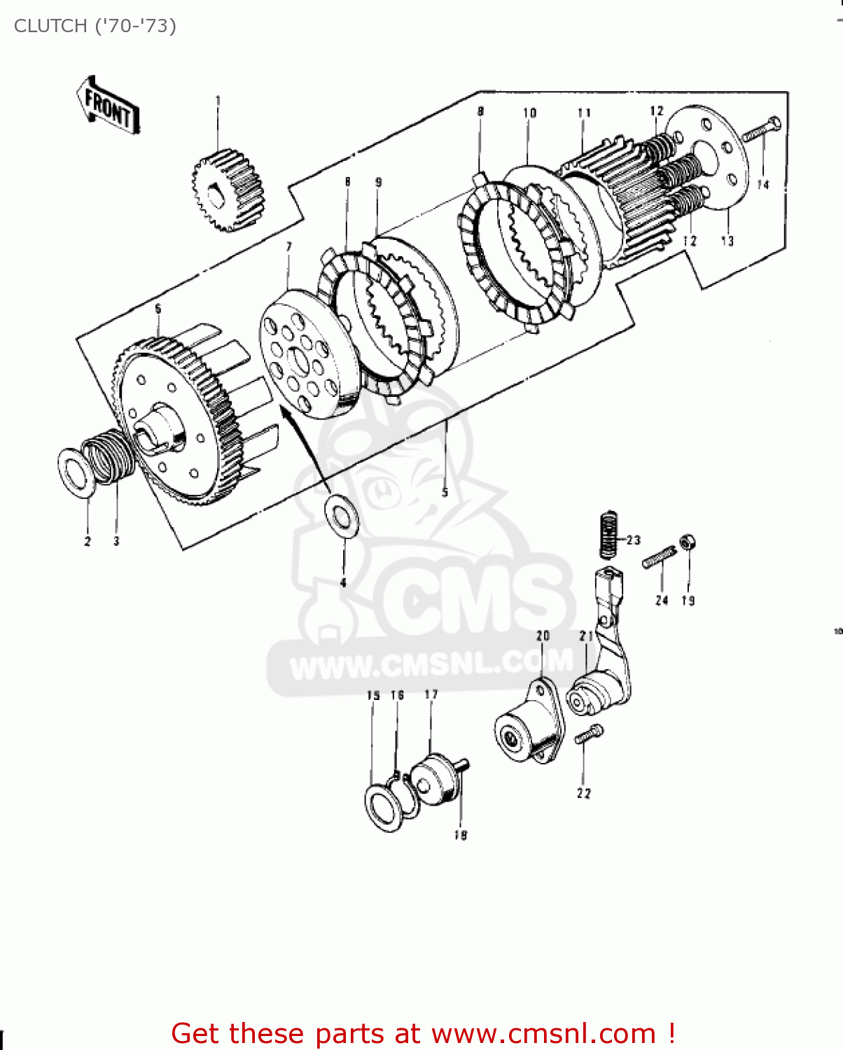 CLUTCH ('70-'73) G4TRB 1972 USA CANADA