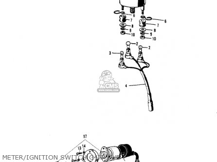 METER/IGNITION SWITCH G4TR/A/B ( - G4TRB 1972 USA CANADA