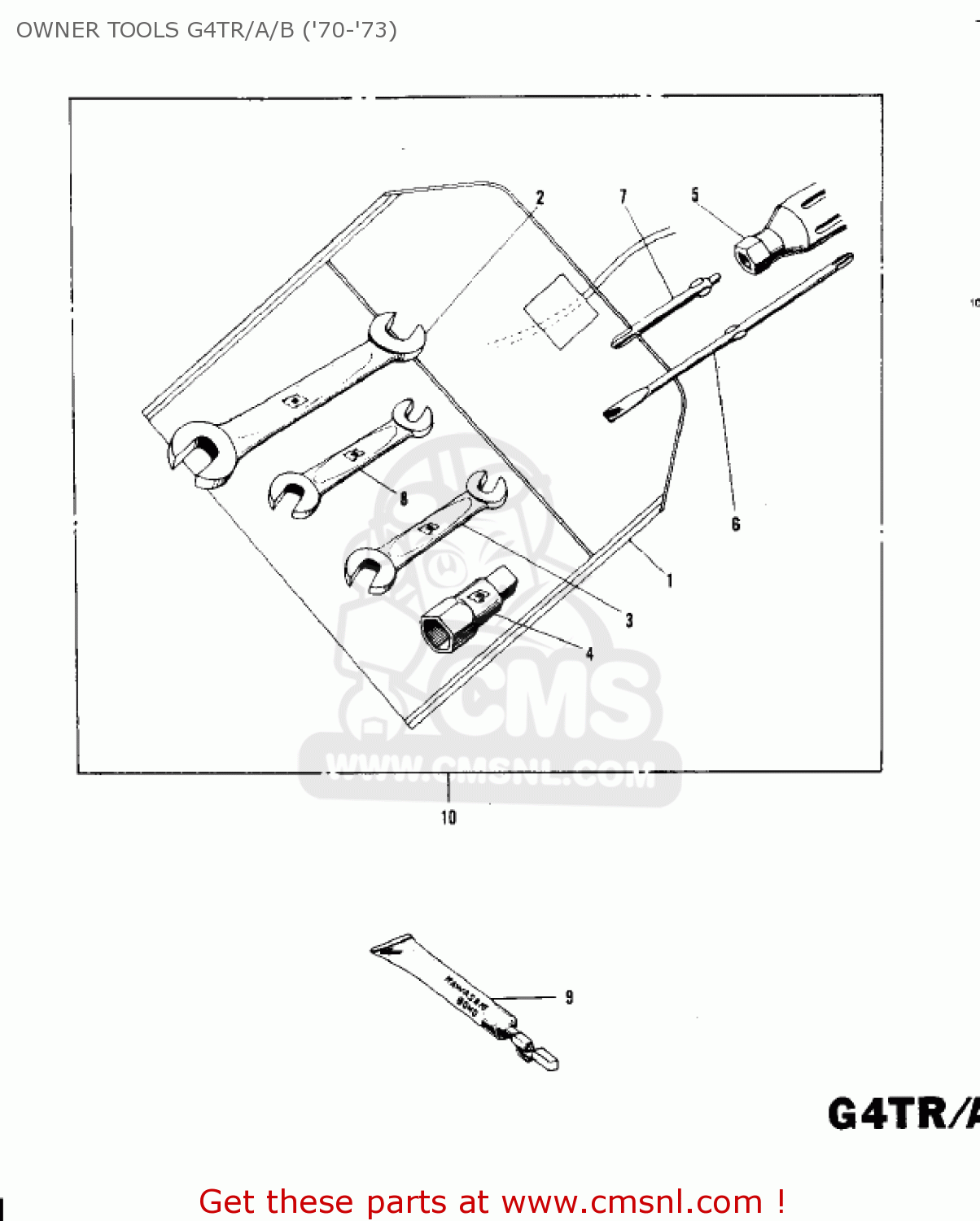 OWNER TOOLS G4TR/A/B ('70-'73) G4TRC 1973 USA CANADA