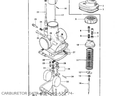 CARBURETOR G4TR-E,KV100-A7 ('74- - G4TRC 1973 USA CANADA