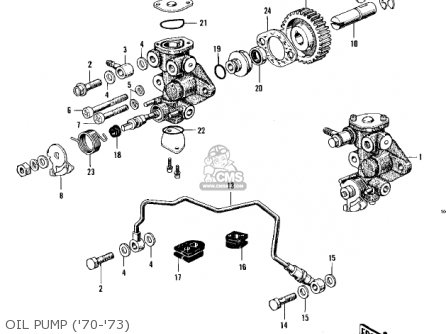 OIL PUMP ('70-'73) - G4TRC 1973 USA CANADA