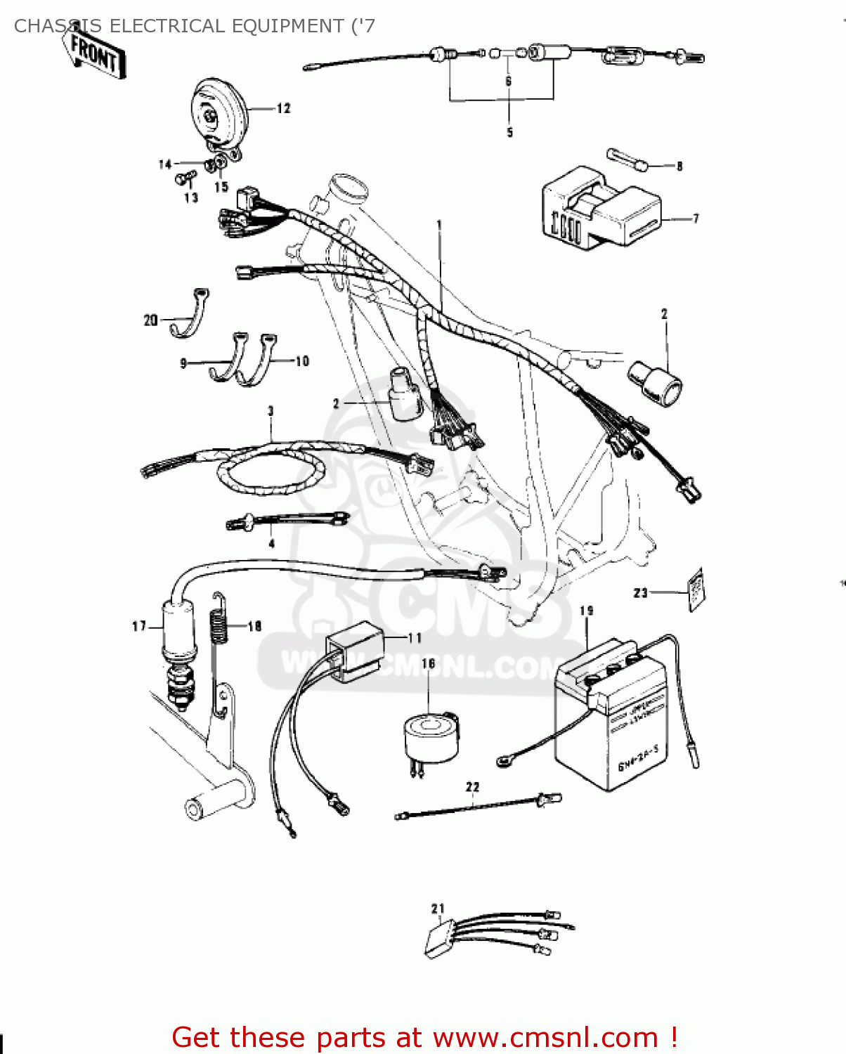 CHASSIS ELECTRICAL EQUIPMENT ('7 G4TRD 1974 USA