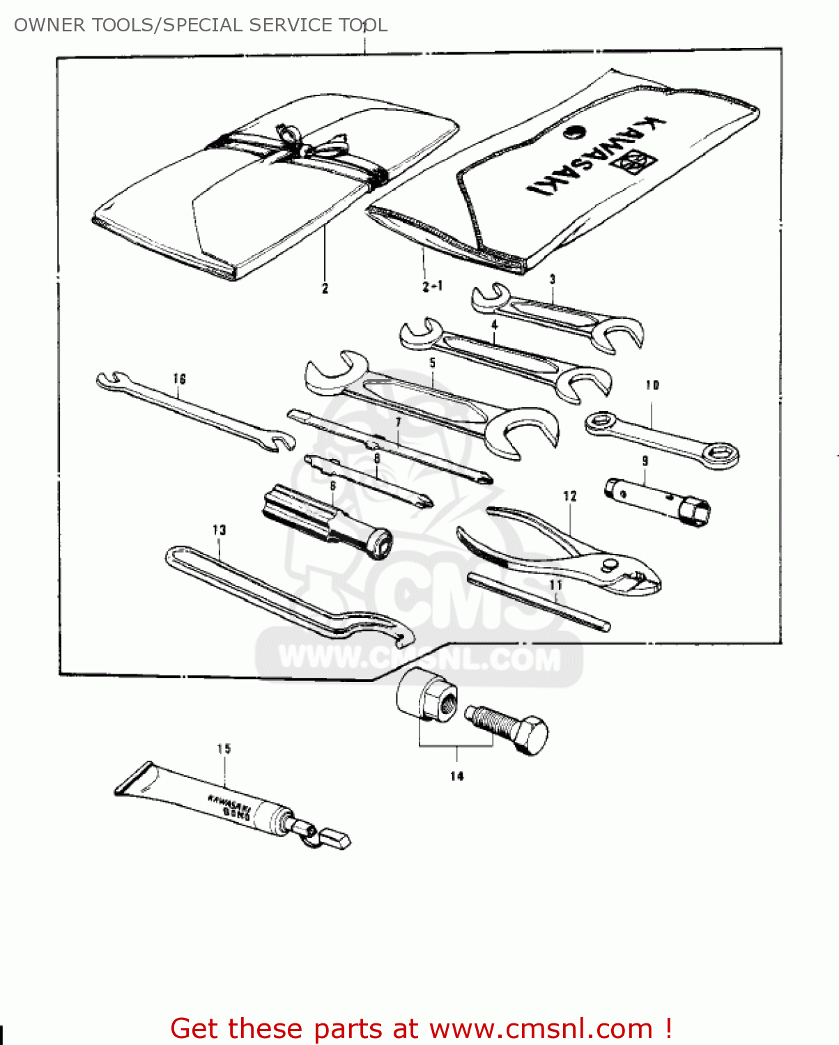 OWNER TOOLS/SPECIAL SERVICE TOOL G4TRD 1974 USA