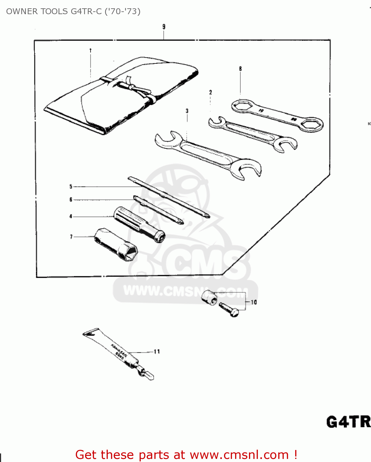 OWNER TOOLS G4TR-C ('70-'73) G4TRD 1974 USA