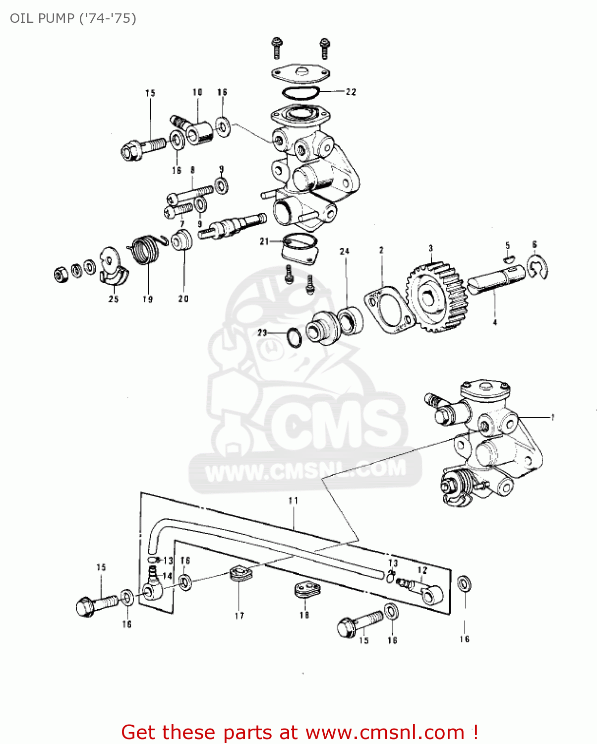 OIL PUMP ('74-'75) G4TRD 1974 USA