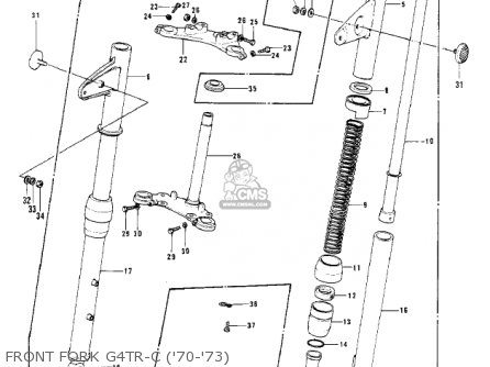 FRONT FORK G4TR-C ('70-'73) - G4TRD 1974 USA