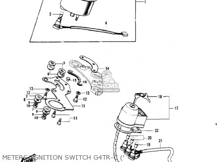 METERS/IGNITION SWITCH G4TR-C (' - G4TRD 1974 USA