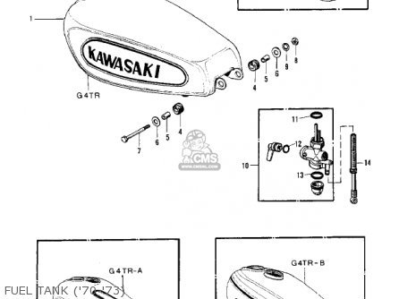 FUEL TANK ('70-'73) - G4TRD 1974 USA