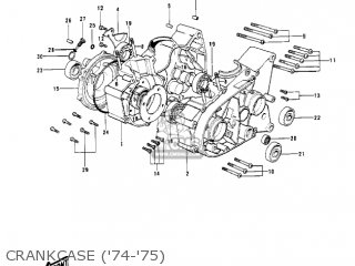 CRANKCASE ('74-'75) - G4TRD 1974 USA