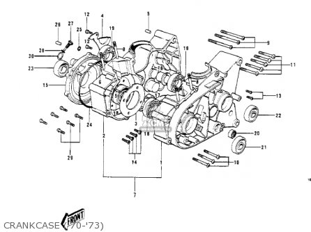 CRANKCASE ('70-'73) - G4TRD 1974 USA