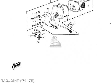 TAILLIGHT ('74-'75) - G4TRD 1974 USA