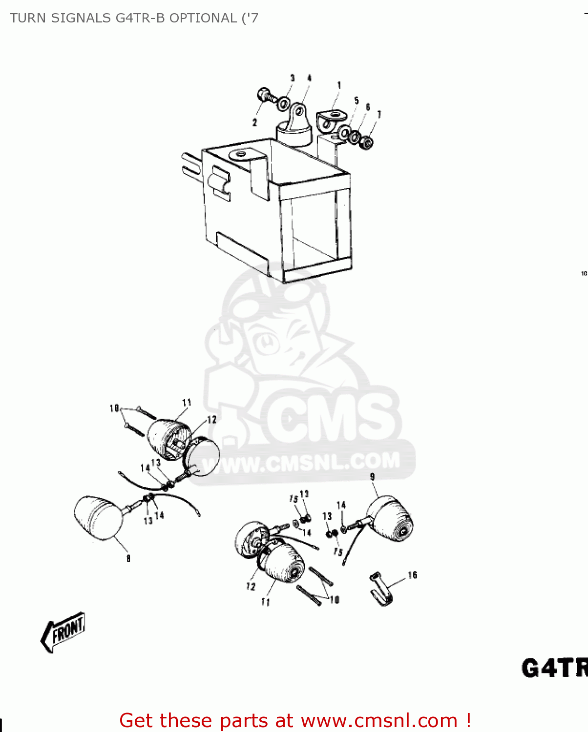 TURN SIGNALS G4TR-B OPTIONAL ('7 G4TRE 1975 USA CALIFORNIA