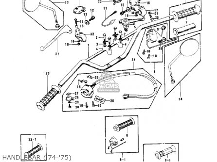 HANDLEBAR ('74-'75) - G4TRE 1975 USA CALIFORNIA